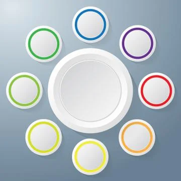 Modern flower text box Stock Illustration