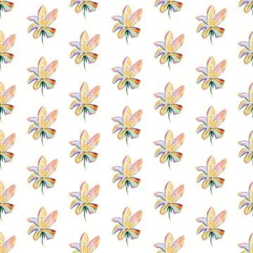 Modern flowers background isolated Stock Illustration