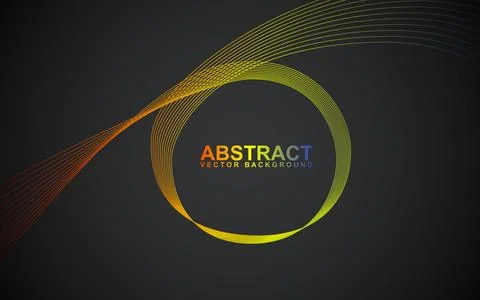 Modern flowing abstract background. Digital future technology concept. Vect.. Stock Illustration