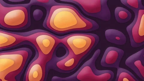 Modern flowing changing landscape with contour lines. Morphing abstract Stock Footage 160862982