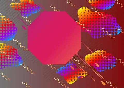 Modern flowing liquid background. Dynamical graphic elements, abstract banner Stock Illustration