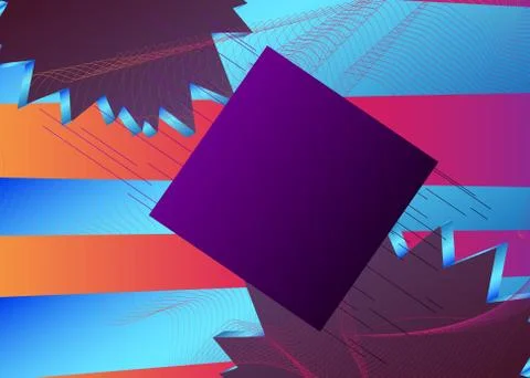 Modern flowing liquid background. Dynamical graphic elements, abstract banner Illustrazione stock