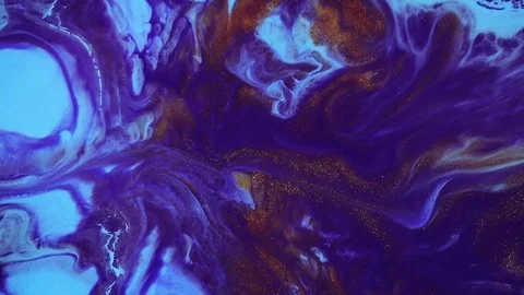 Modern fluid artwork. Abstract textures with colourful waves. Colourful Vídeo Stock 125617755