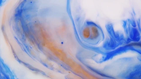Modern fluid artwork. Abstract textures with colourful waves. Colourful Stock Footage 125990720