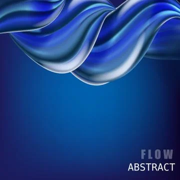 Modern fluid gradient colorful flow composition. Trendy abctract shapes poster Stock Illustration