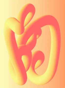 Modern fluid wavy abstract shape gradient composition for poster, banner, fly Stock Illustration