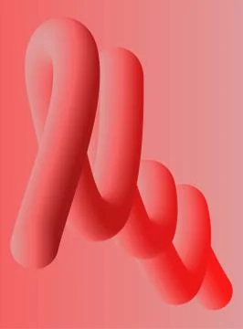 Modern fluid wavy abstract shape gradient composition for poster, banner, fly Stock Illustration