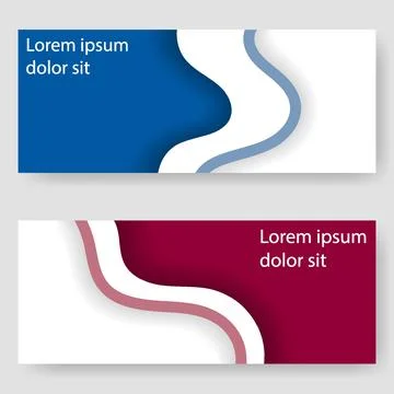 Modern flyer cover set custom modification for print template Stock Illustration