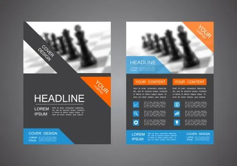 Modern flyer design Illustrazione stock