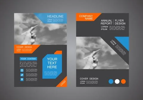 Modern flyer design 스톡 일러스트