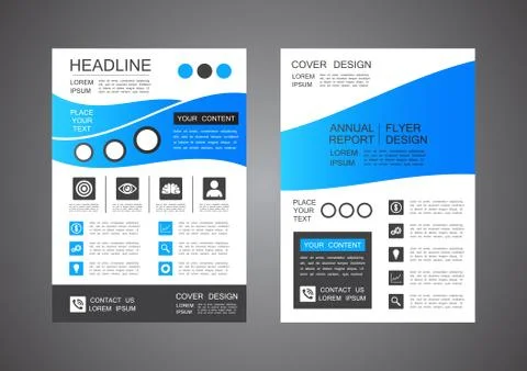 Modern flyer design Stock Illustration