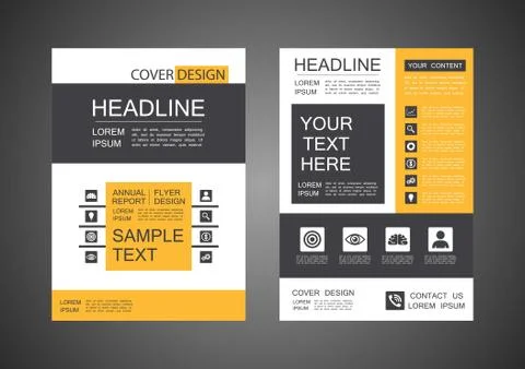 Modern flyer design Stock Illustration