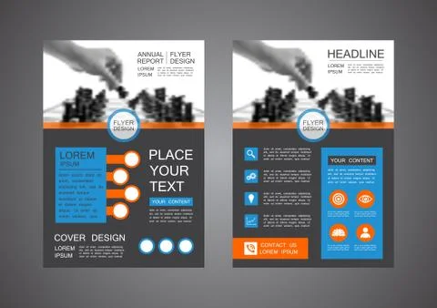 Modern flyer design 스톡 일러스트