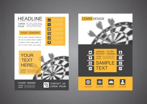 Modern flyer design Illustrazione stock