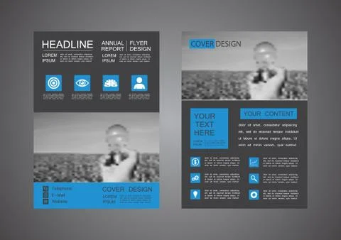 Modern flyer design Stock Illustration