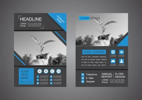 Modern flyer design Illustrazione stock