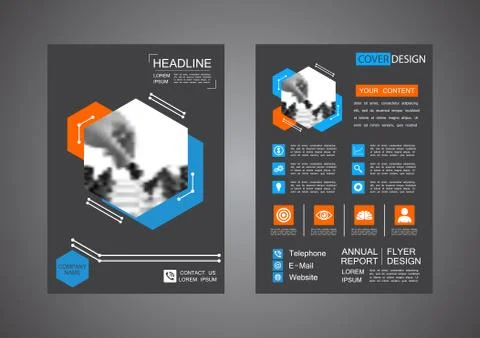 Modern flyer design Stock Illustration