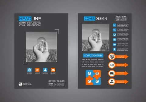 Modern flyer design 스톡 일러스트