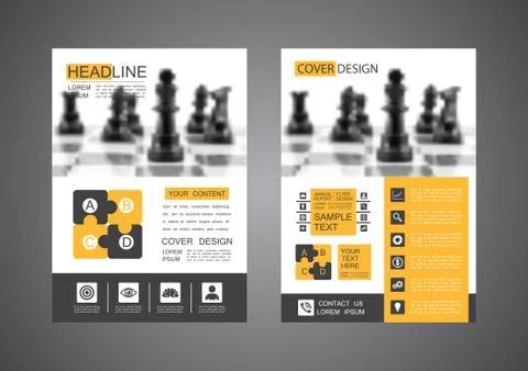 Modern flyer design Illustrazione stock