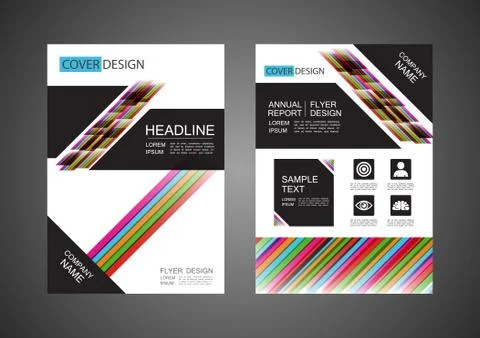 Modern flyer design Illustrazione stock