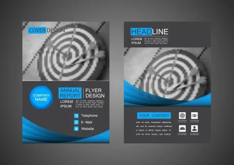 Modern flyer design Illustrazione stock