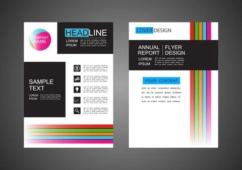 Modern flyer design Stock Illustration