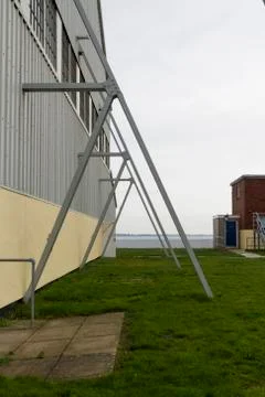 Modern flying buttress. Stock Photos