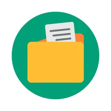 Modern folder and document icons. File organization. Vectors. イラスト素材