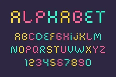 Modern Font Stock Illustration