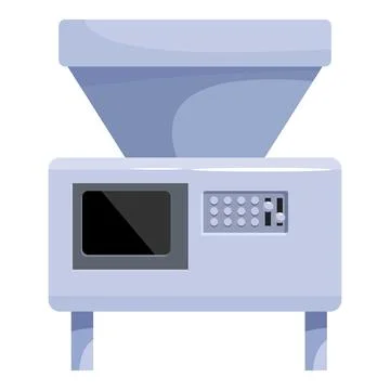 Modern food processing machine with digital controls and hopper Stock Illustration