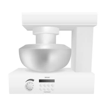 Modern food processor icon, realistic style 스톡 일러스트