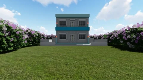Modern Forest Duplex Cottage Vidéo 345251152