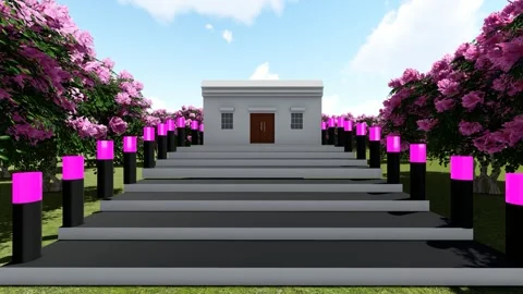 Modern Forest Villa Video stock 343408936