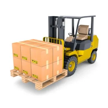 Modern forklift Stock Illustration