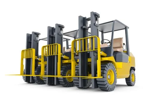 Modern forklift Stock Illustration