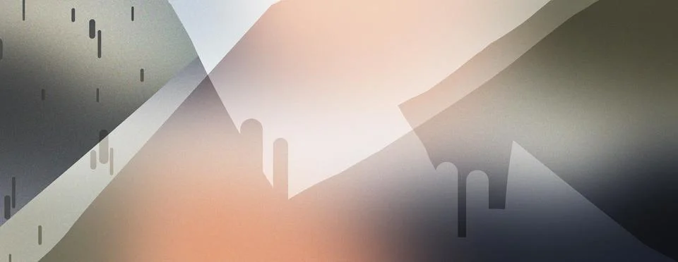 Modern forms with noisy texture, social media banner poster design concept Stock Illustration