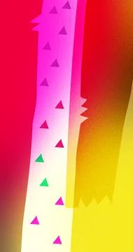 Modern forms with red and yellow noisy texture background Stock Illustration