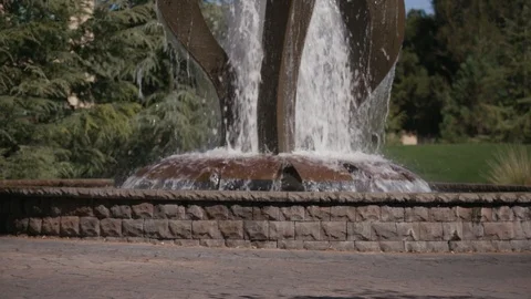 Modern fountain 2 Stock Footage 103869063