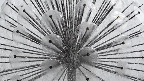 Modern fountain Stock Footage 90227571