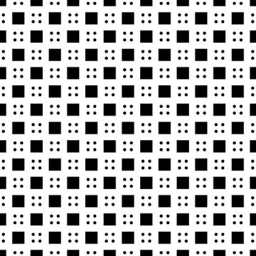 Modern four dot and cube seamless pattern isolated on white background 스톡 일러스트