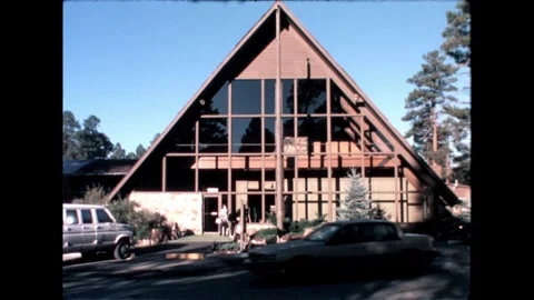 Modern A-Frame Lodge Stock Footage 276291366