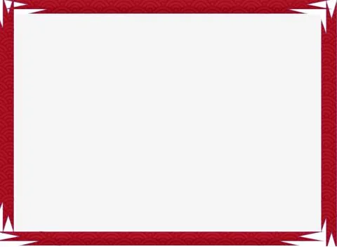 Modern Frame Red Abstract Stock Illustration