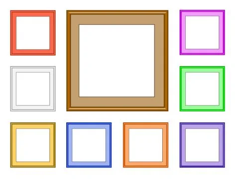 Modern frame-square Stock Illustration