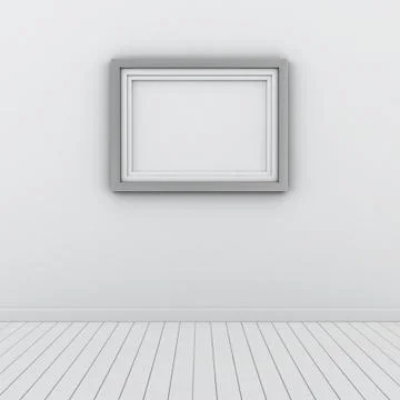 Modern frame on the wall Ilustración de archivo