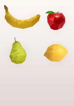 Modern Fruit Background Stock Illustration