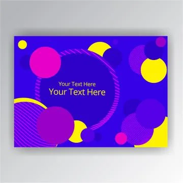 Modern future horizontal page template Stock Illustration