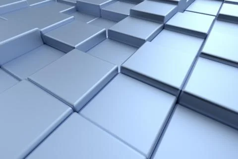 Modern futuristic cubes construction Stock Illustration
