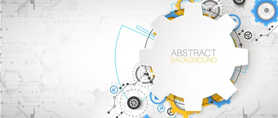 Modern futuristic, engineering, science, technology vector background. Stock Illustration
