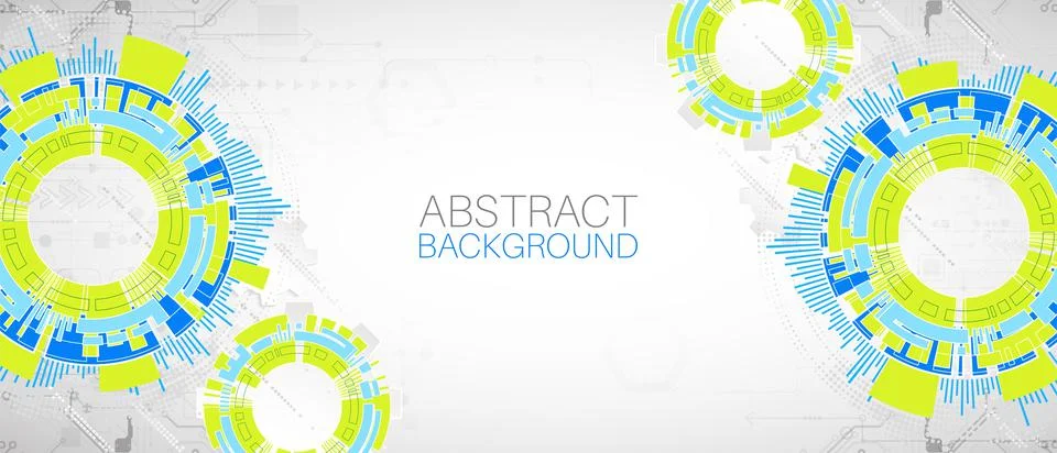 Modern futuristic, engineering, science, technology vector background. Stock Illustration