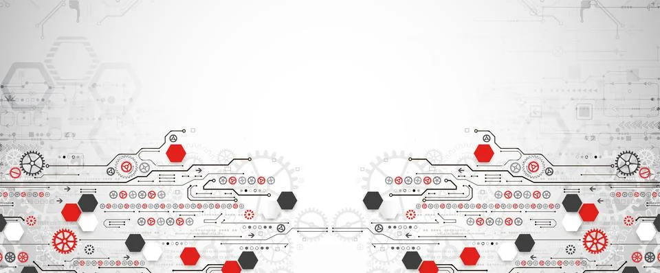 Modern futuristic, engineering, science, technology vector background. Circui 스톡 일러스트
